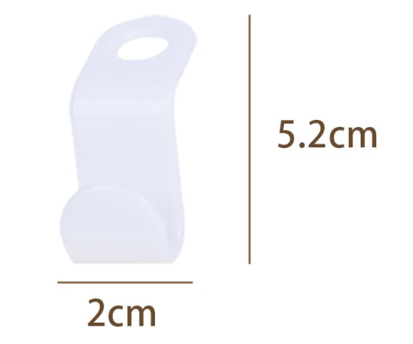 Platsbesparande Hakar för galgar (10-pack)