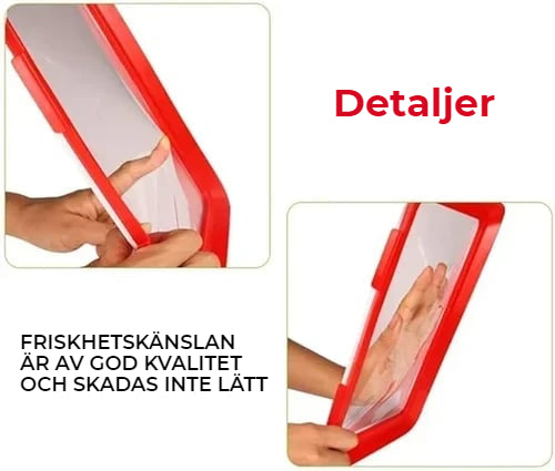 Miljövänlig och ekologisk - återanvändbar förvaringslåda för livsmedel