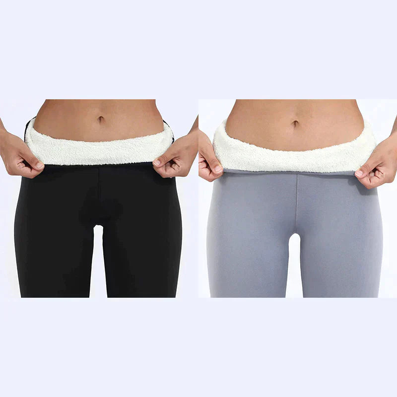 Vinterleggings med känsla av fårull