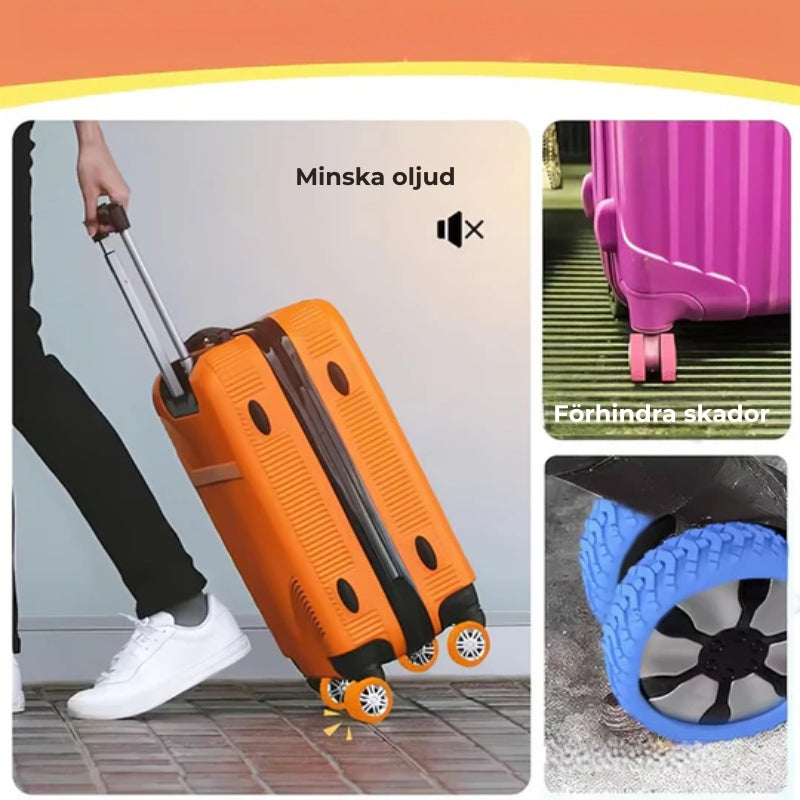 Skyddsöverdrag för bagagehjul (4 st)