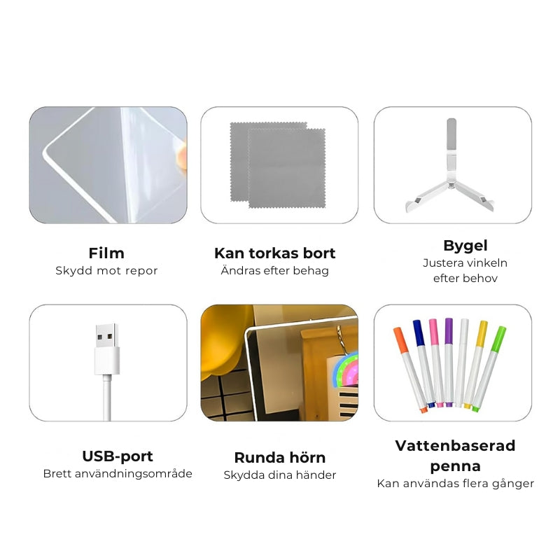 DoodleGlow™️ LED-rittavla