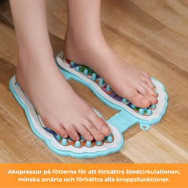 Fotmatta för akupressur