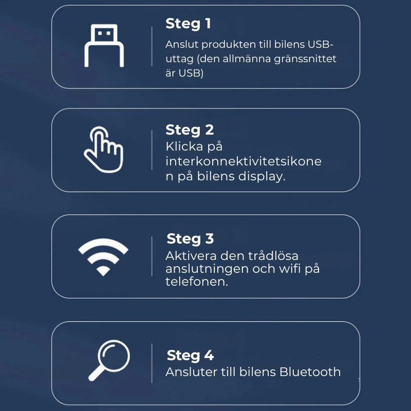 Mini trådlös CarPlay-adapter
