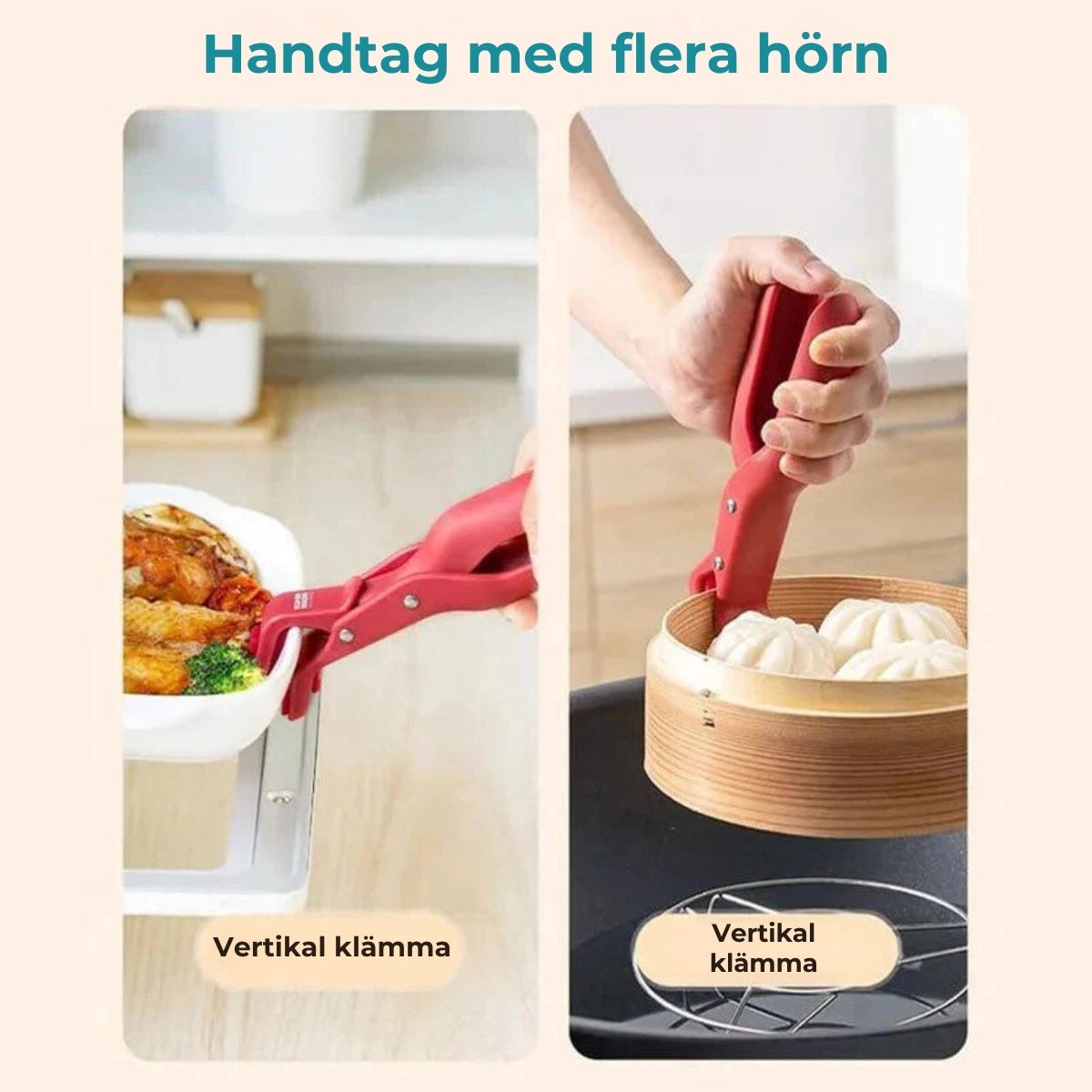 Praktiskt handtag för ugn