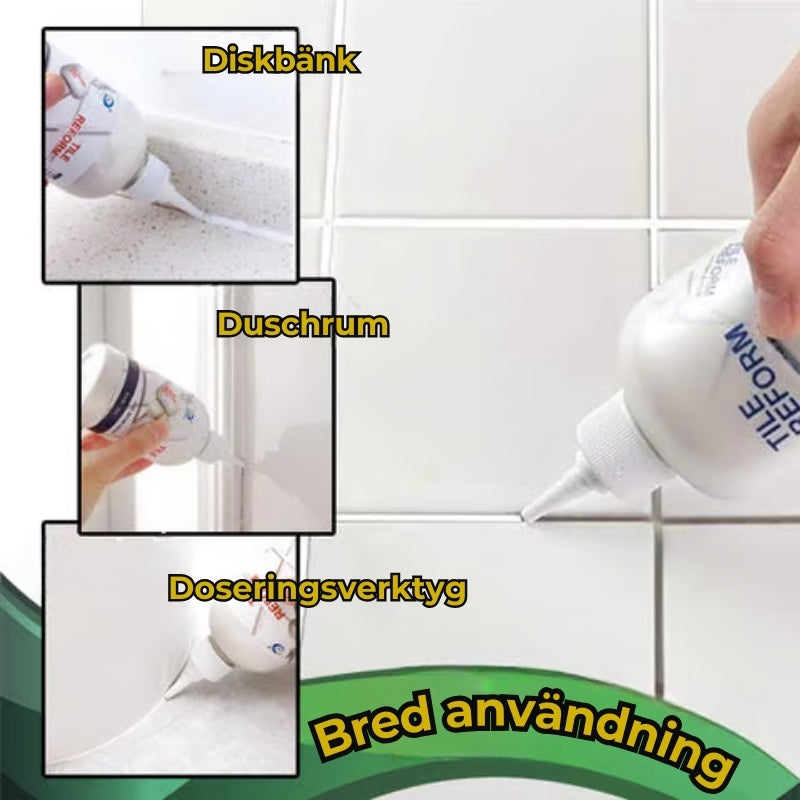 Proffsig fogmassa för kakel och klinker