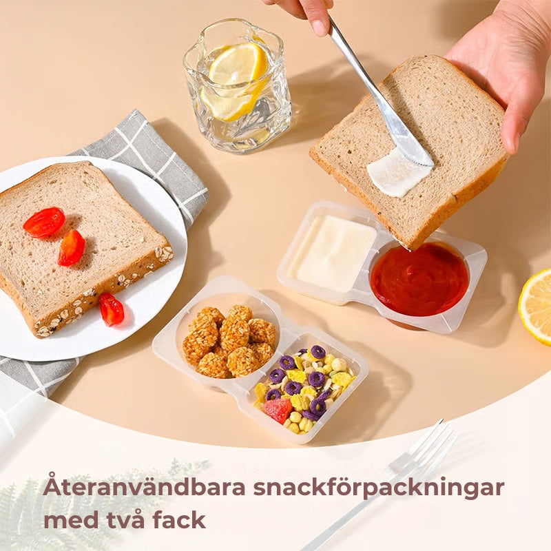 Återanvändbara skålar för Snacks
