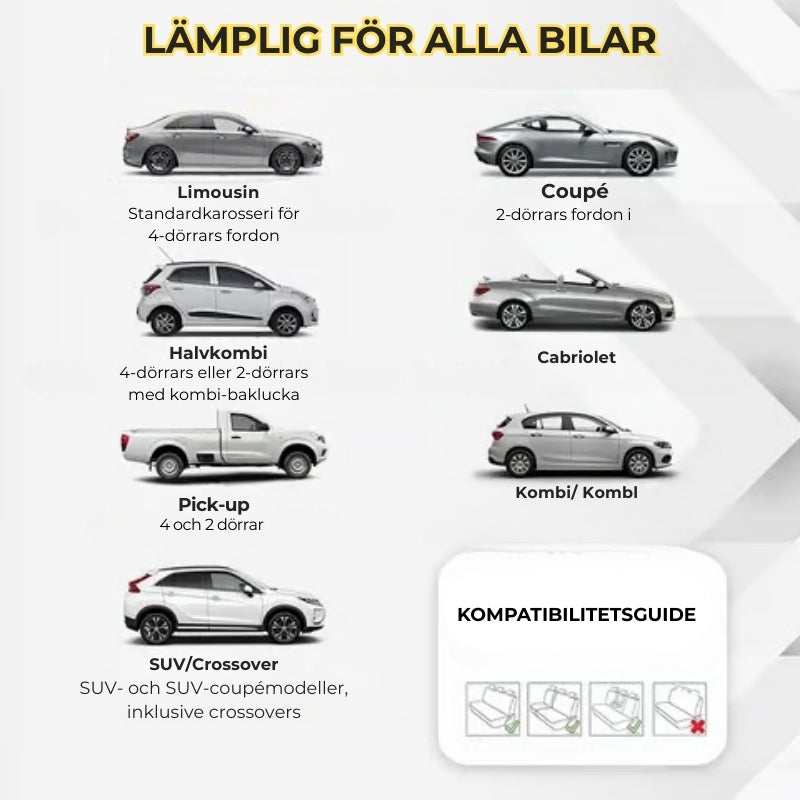Bekväma och halksäkra bilstolsöverdrag