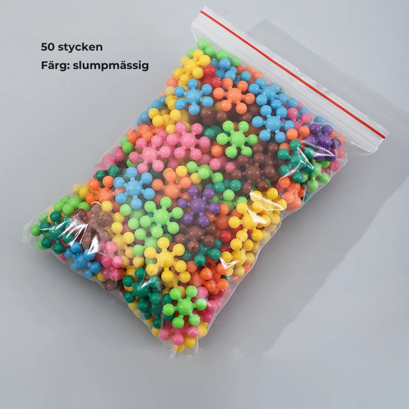 Montessori snöflingor – byggklossar för kreativt lärande