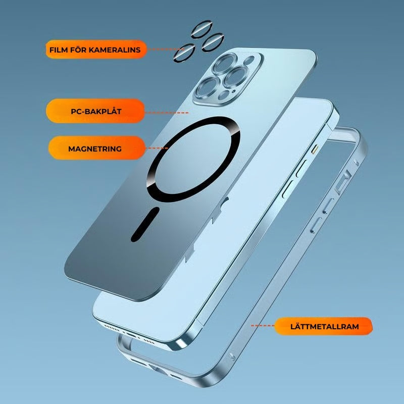 MagSafe - Magnetiskt iPhone-skydd i aluminium