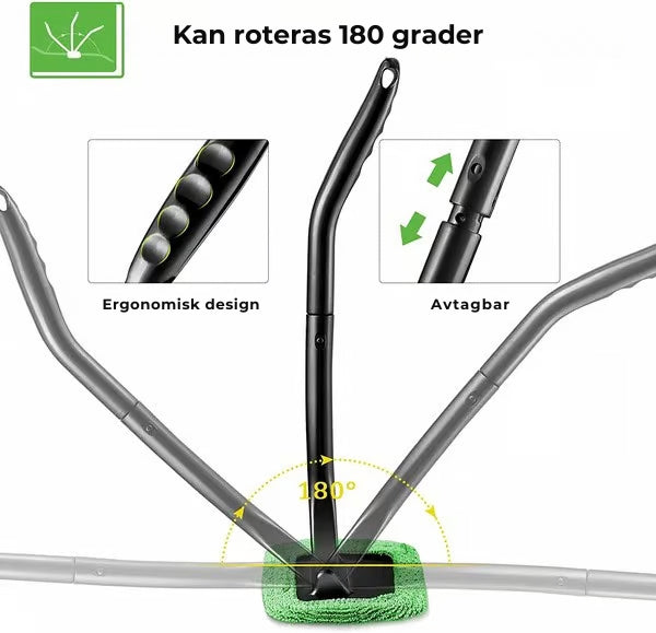 Proffsig fönsterputs för bil