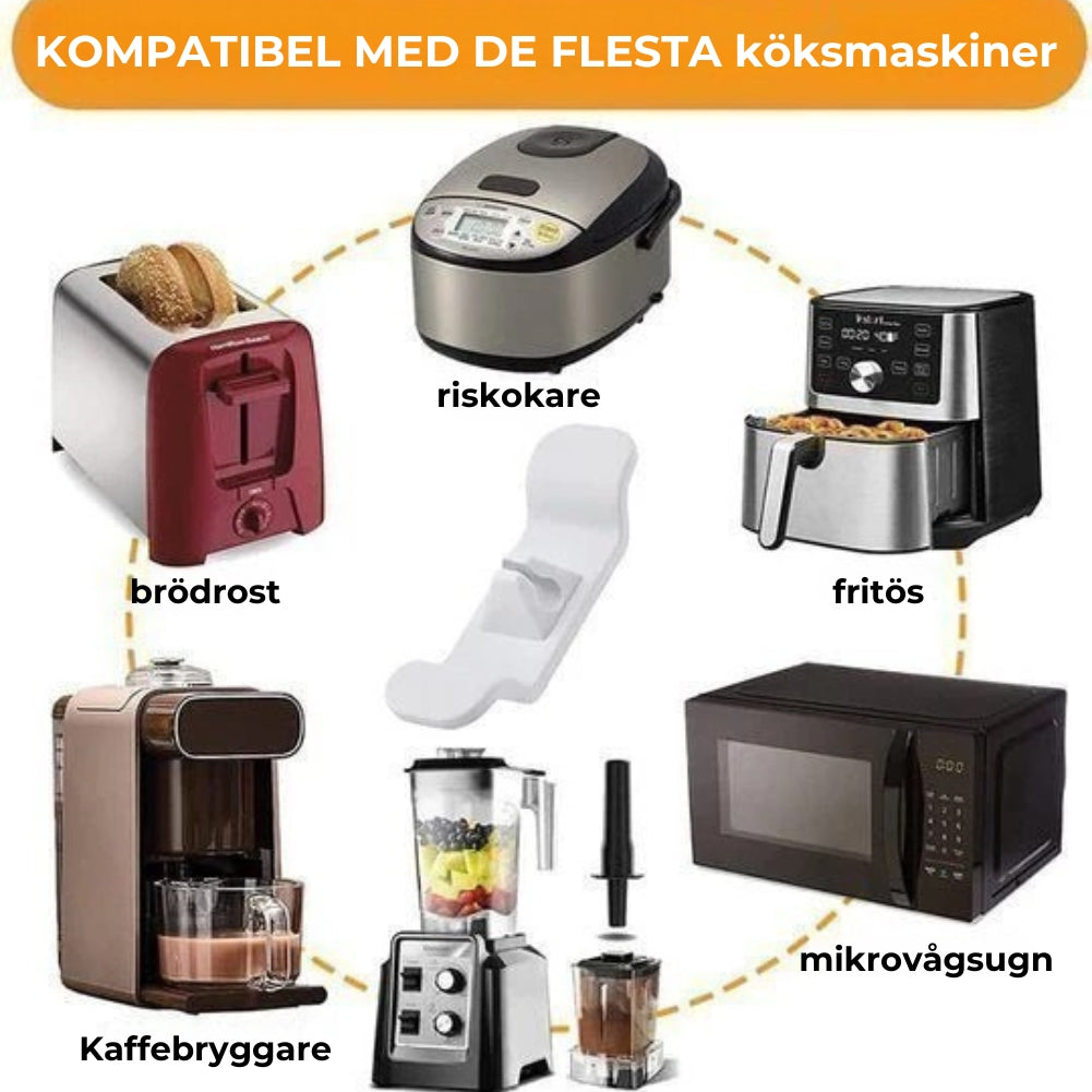 Smart sladdhållare för köksapparater