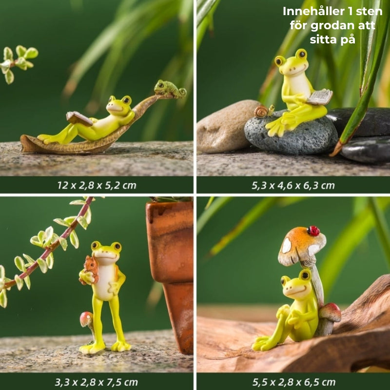 🐸 Groda blomkruka hänge prydnad🍷