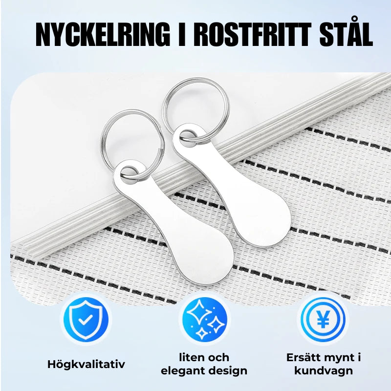 Kundvagnstoken för Nyckelring