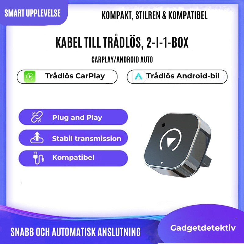 Mini trådlös CarPlay-adapter
