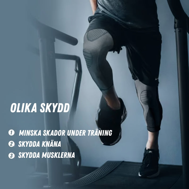 Lång knäkompressionsstrumpa