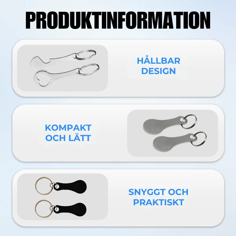 Kundvagnstoken för Nyckelring