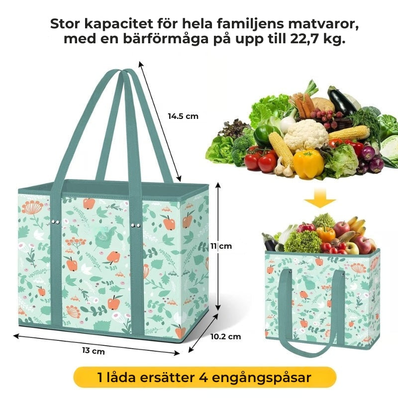 Återanvändbara Shoppingkassar – Robusta Och Hopfällbara