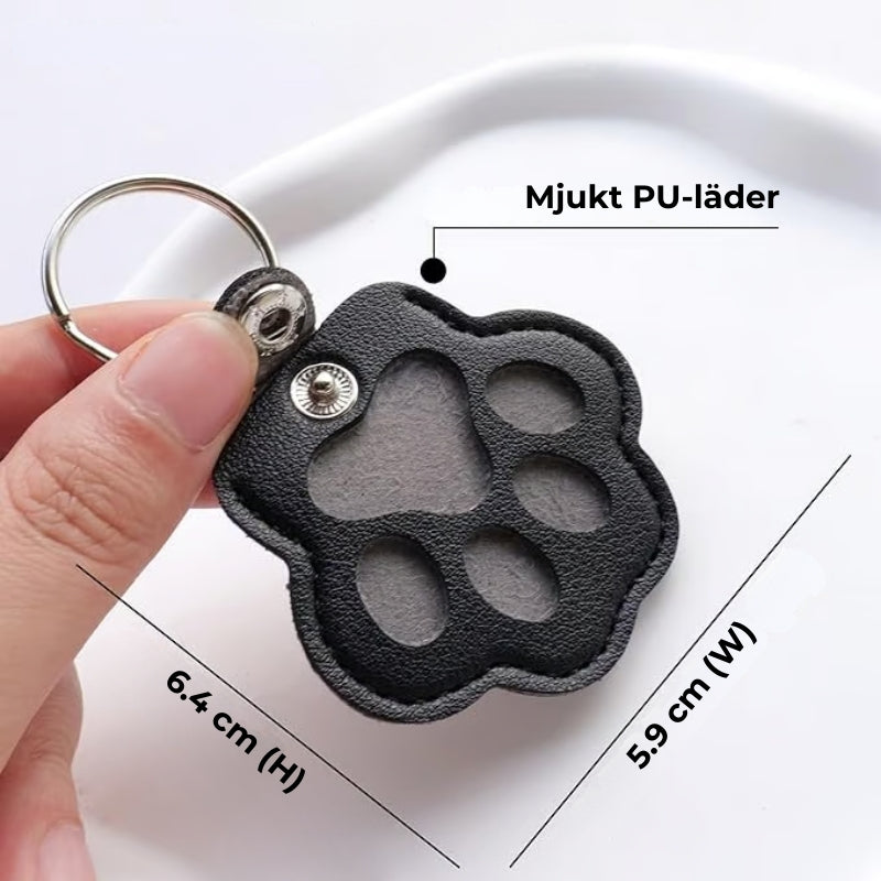 Lädernyckelring till minne av ditt husdjur – 🐾 Håll deras minne alltid nära dig
