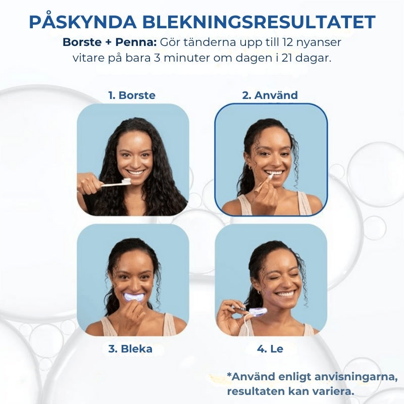 Tandblekningspenna - Tar bort fläckar och gör tänderna vita direkt!