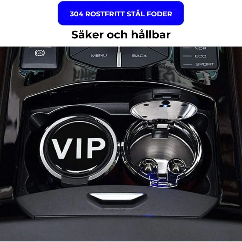 Askfat med LED för bil