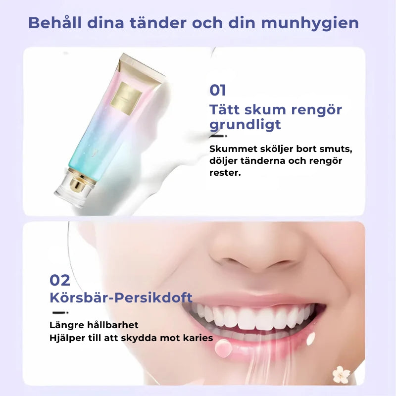 Tandkräm för blekning och borttagning av fläckar