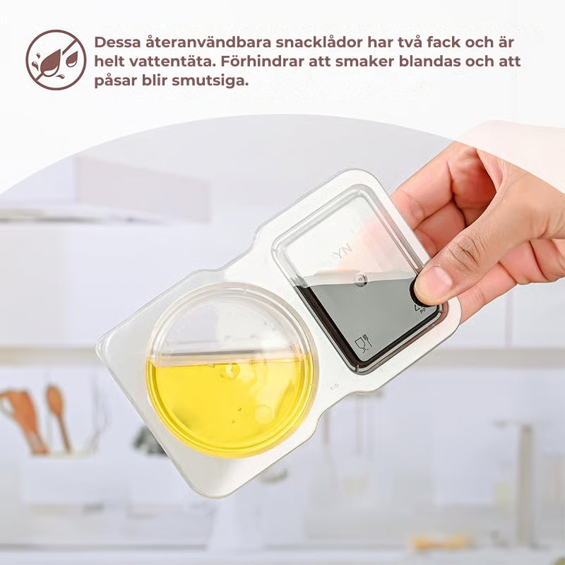Återanvändbara skålar för Snacks