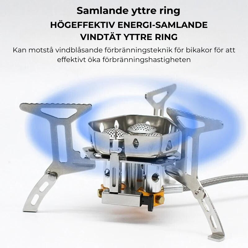 TRIPBURN™ Vindtålig Gasbrännare i Ryggsäcksstorlek