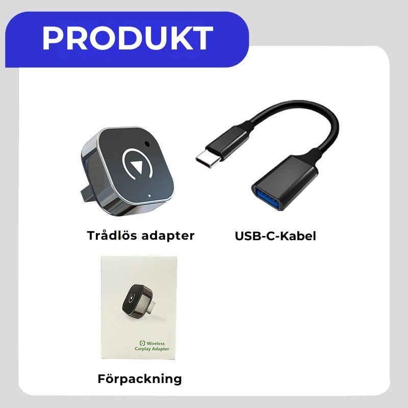 Mini trådlös CarPlay-adapter
