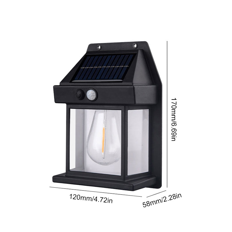 Vägglampa med solceller