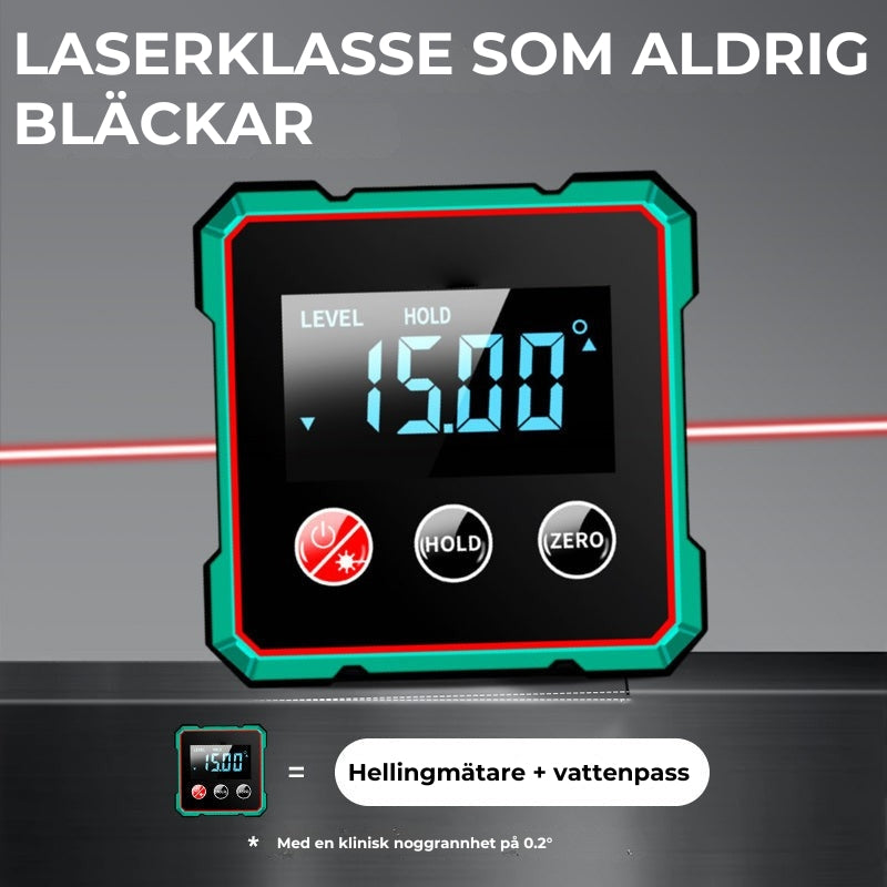 🔥4-sidig magnetisk digital vinkelmätare med laser