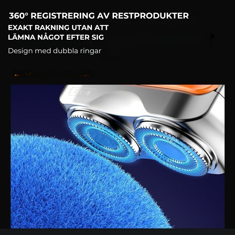 Bärbar rakapparat med dubbel ring