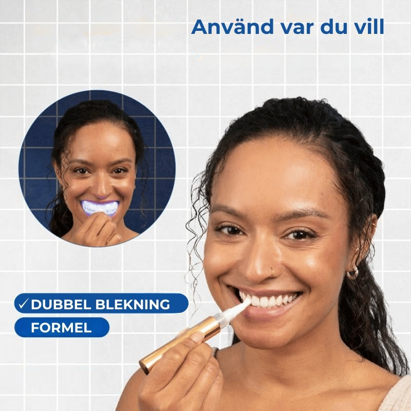 Tandblekningspenna - Tar bort fläckar och gör tänderna vita direkt!