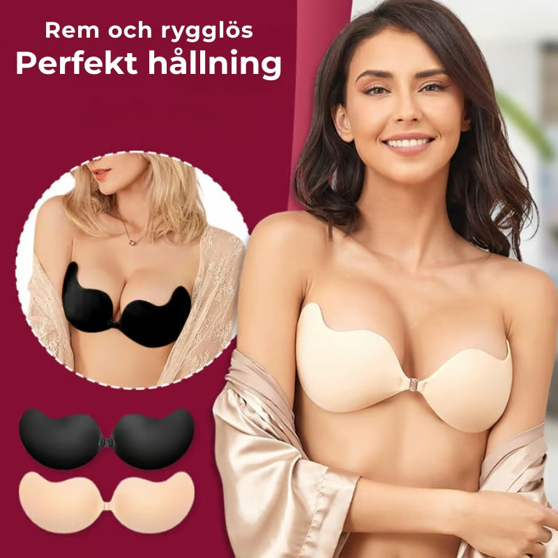 Osynlig Push-up BH utan axelband