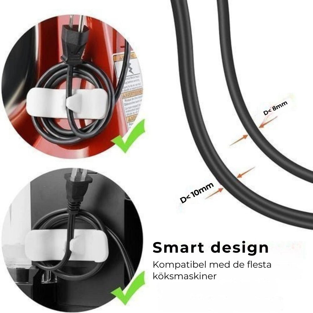 Smart sladdhållare för köksapparater