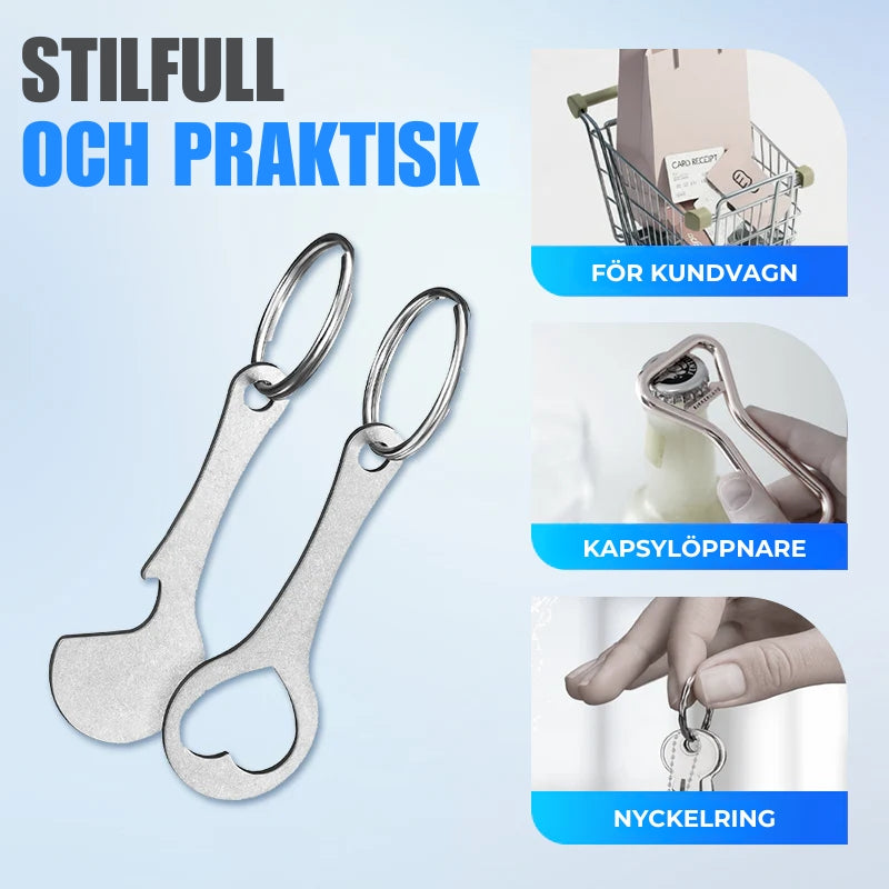 Kundvagnstoken för Nyckelring