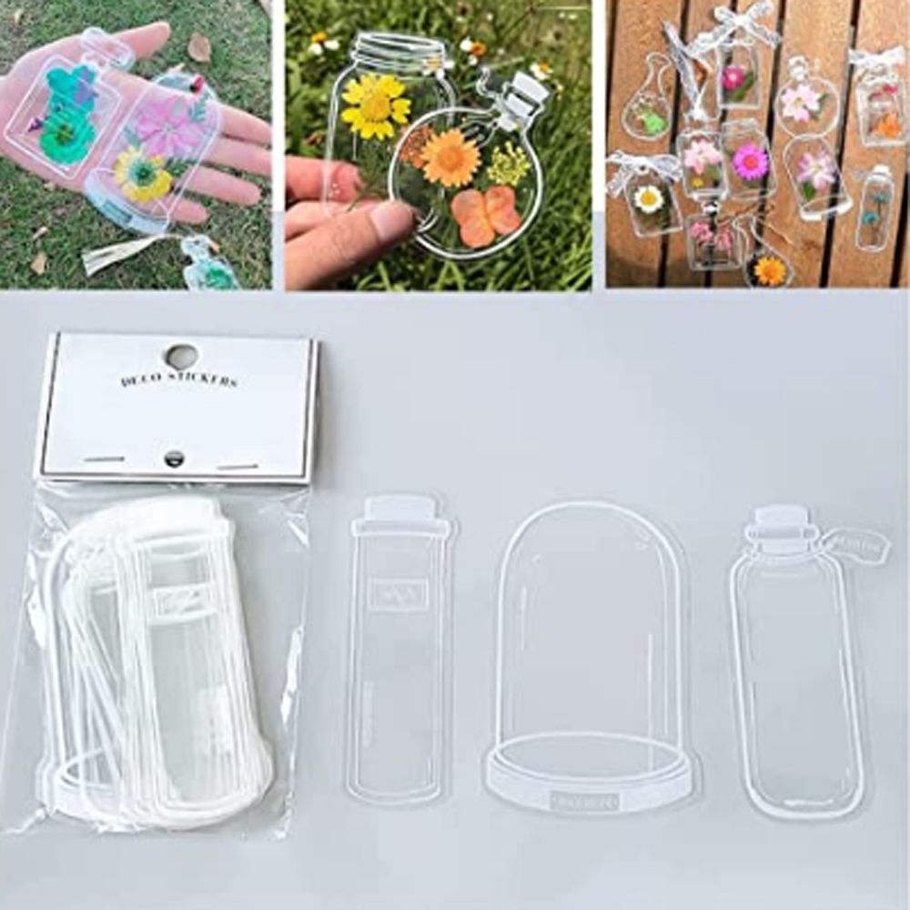 🍃 Transparenta naturklistermärken