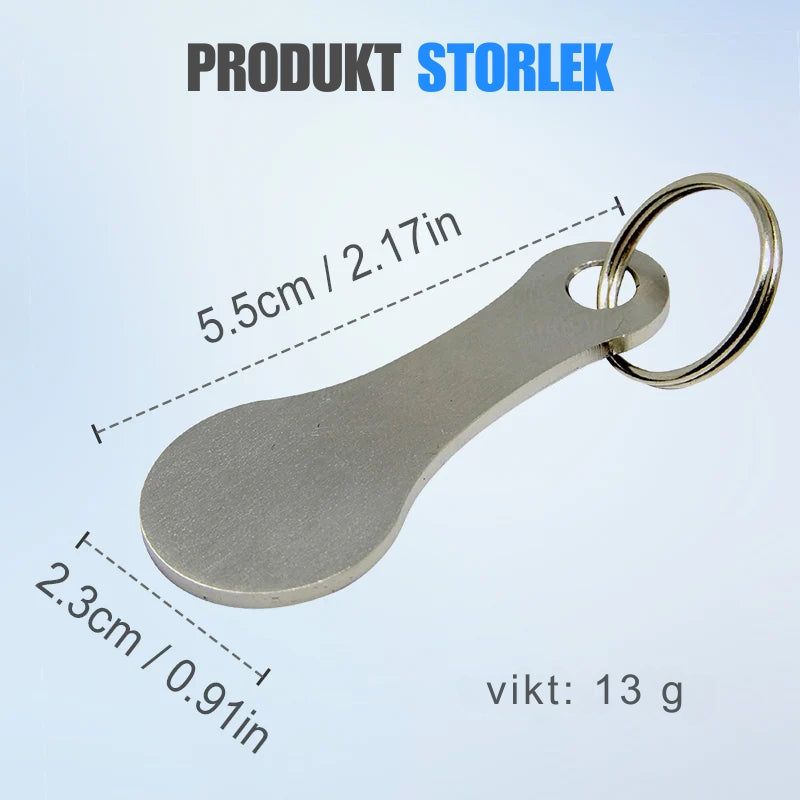 Kundvagnstoken för Nyckelring