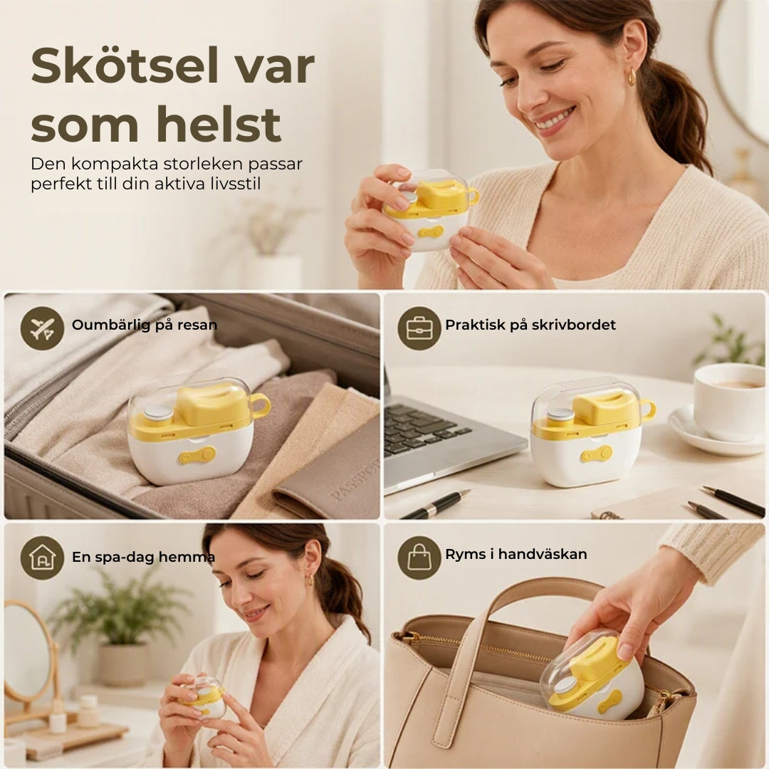 Elektrisk nagelklippare och nagelfil