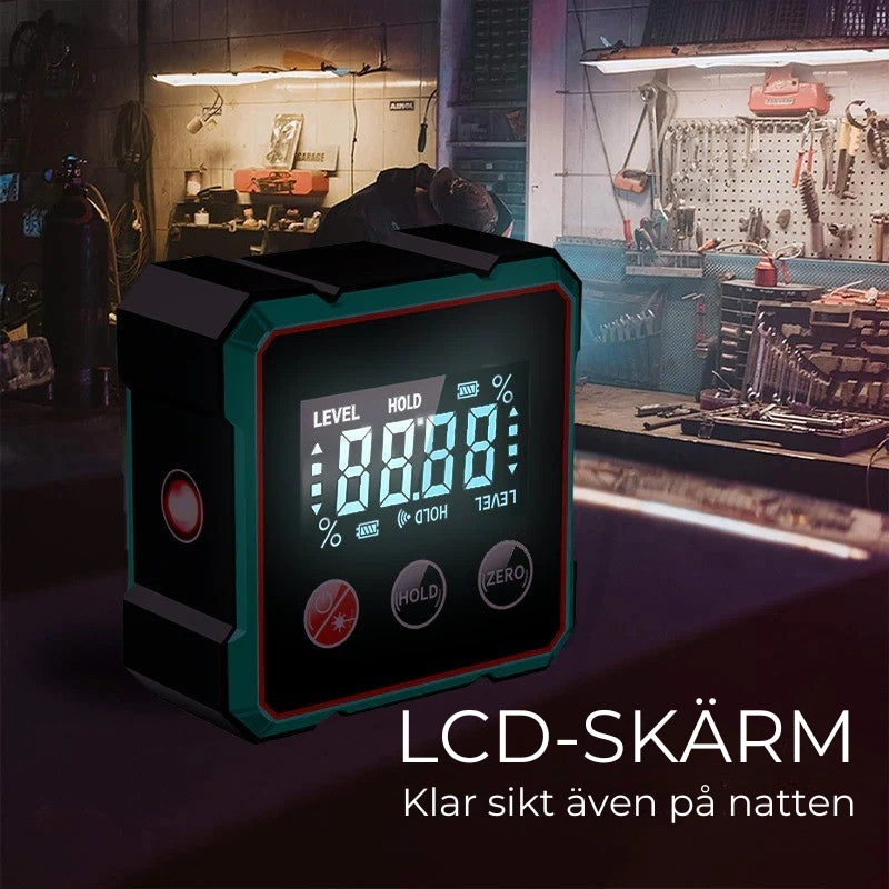 🔥4-sidig magnetisk digital vinkelmätare med laser