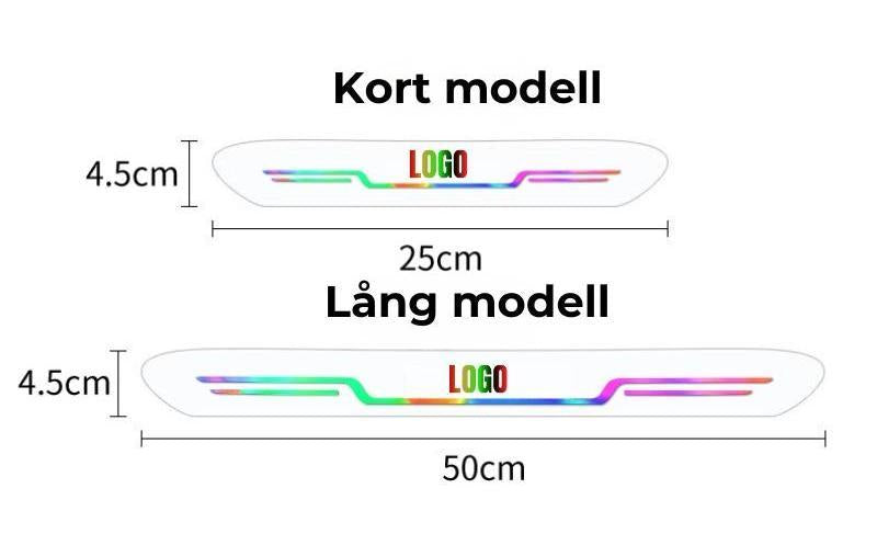 STILIG DÖRRLIST FÖR BIL (komplett set med 4 stycken)