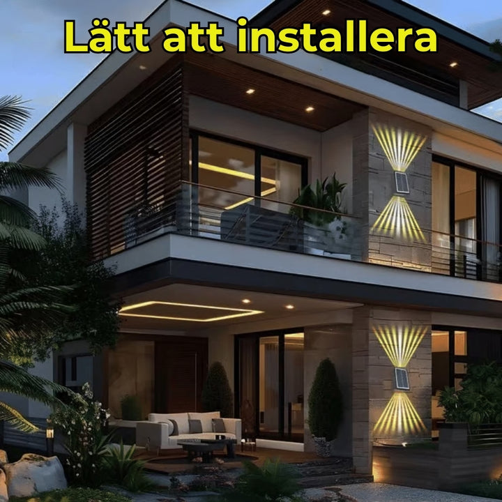 ☀️ LED solcellslampor för utomhusbruk (vattentäta)