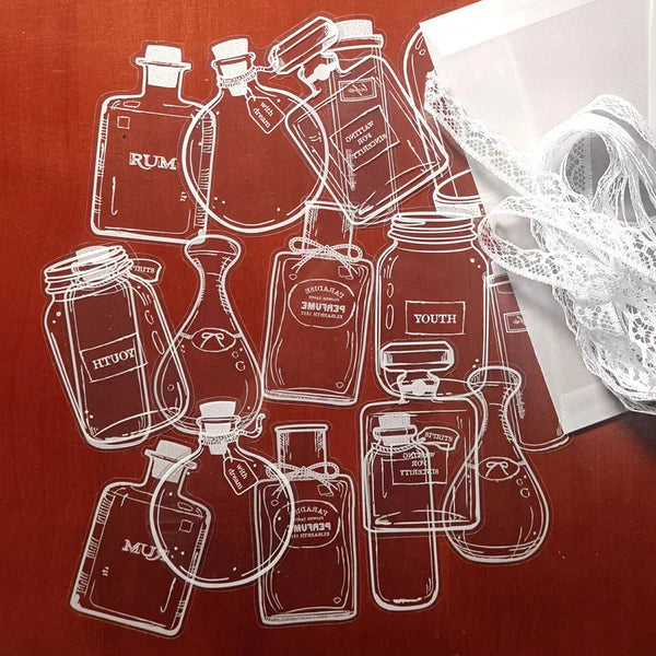 🍃 Transparenta naturklistermärken