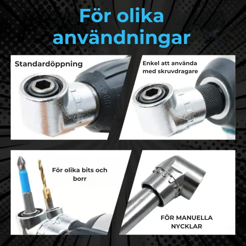 Borradapter för trånga utrymmen