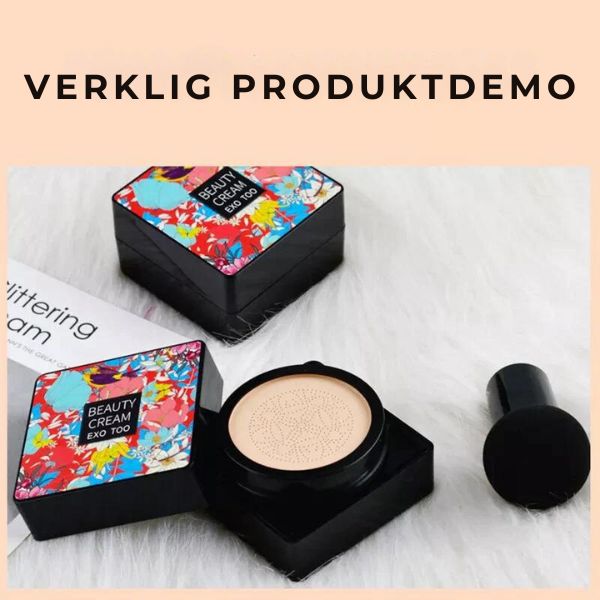 Korrigerande CC-kräm med svampborste
