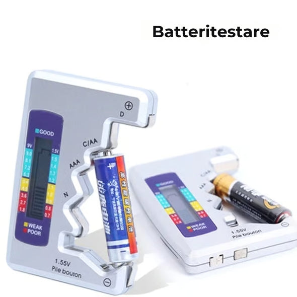 Batteritestare - AA/AAA/C/N/D/9V