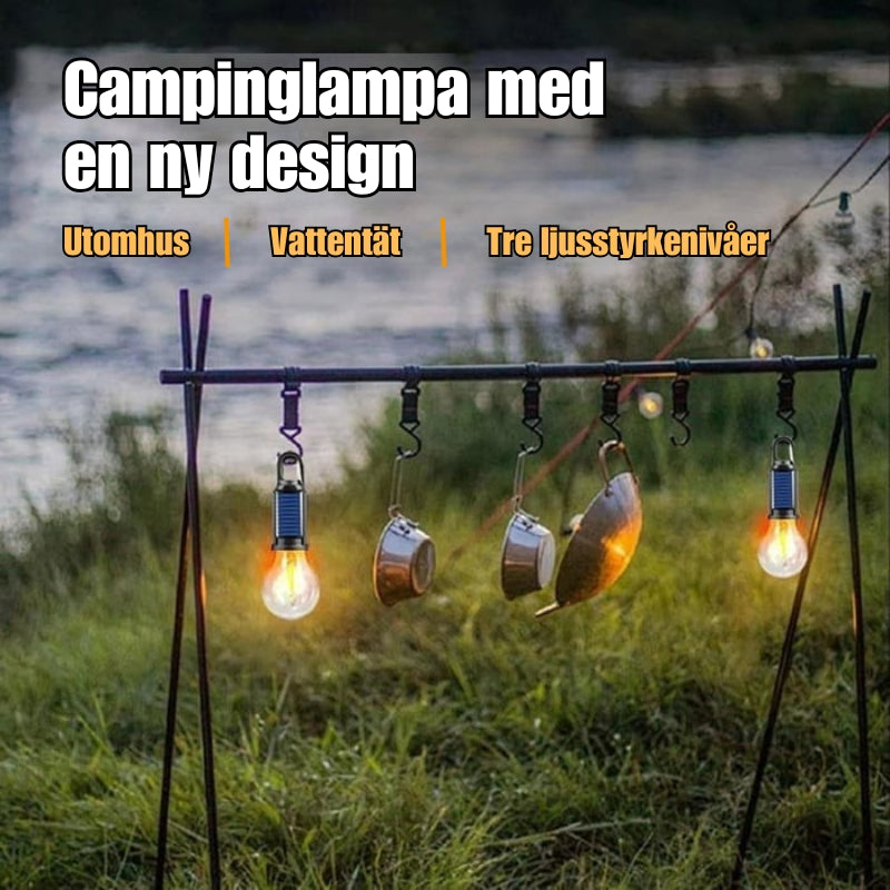 Solcellslampa med krok för Utomhus