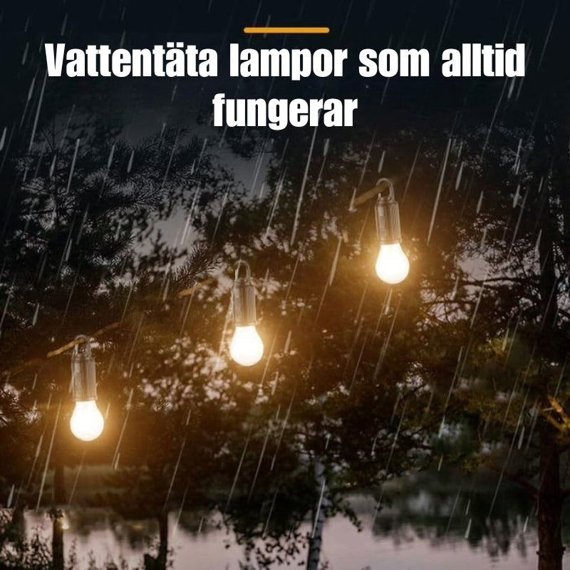 Solcellslampa med krok för Utomhus