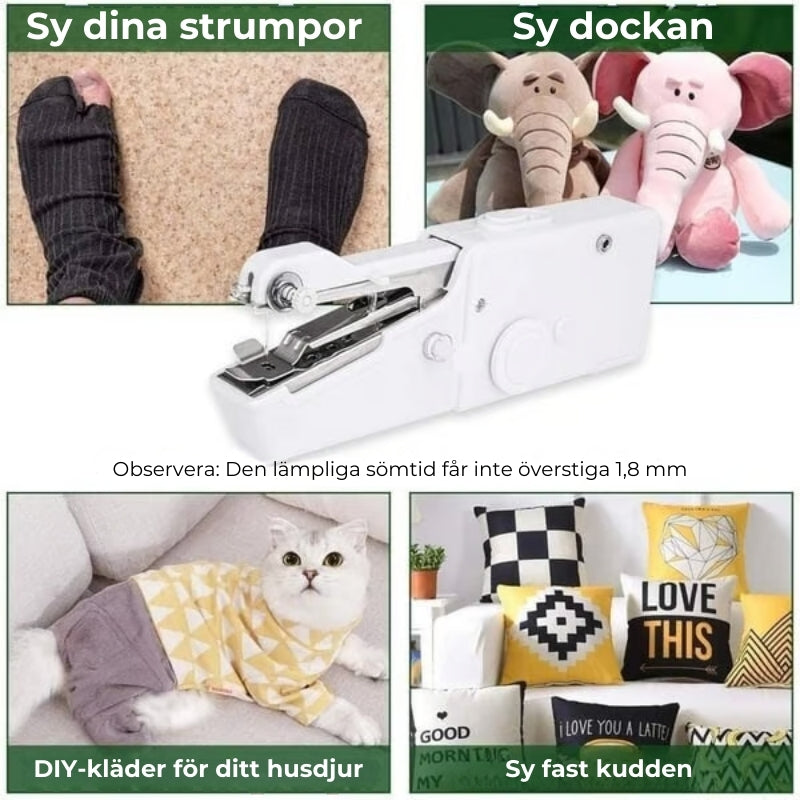 Bärbar kompakt symaskin