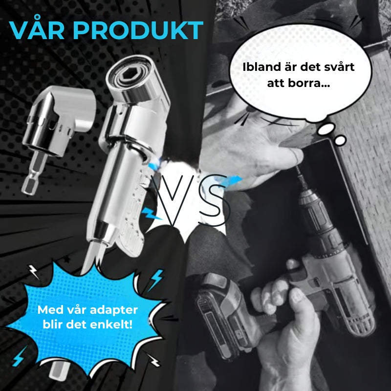 Borradapter för trånga utrymmen