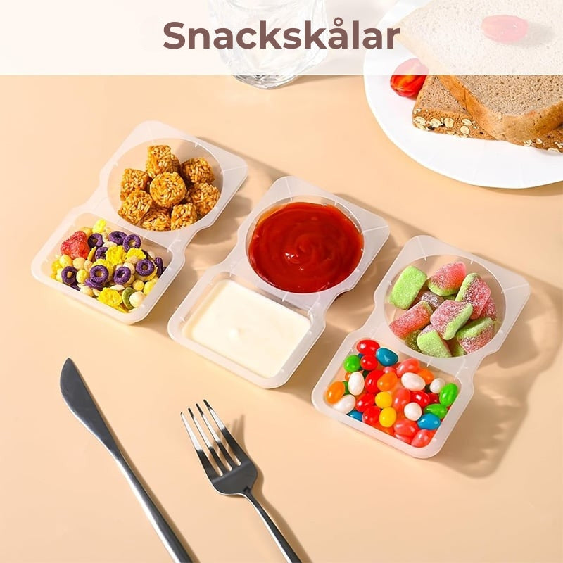 Återanvändbara skålar för Snacks